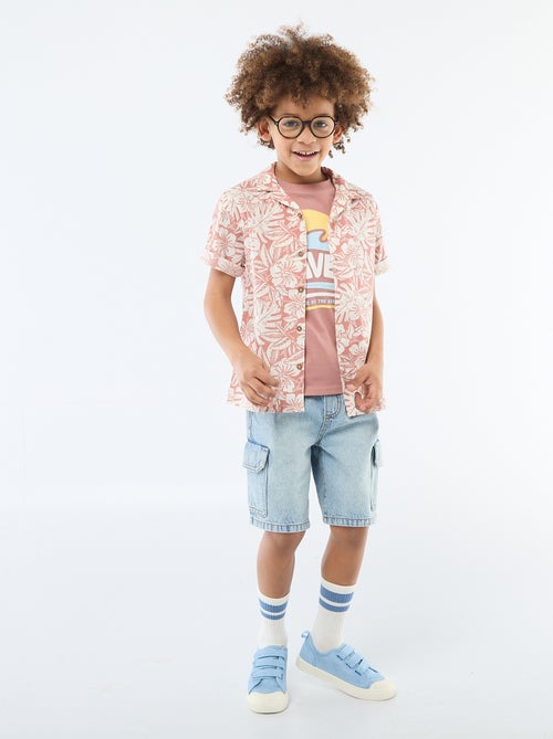 Camiseta de manga corta estampada - Kiabi