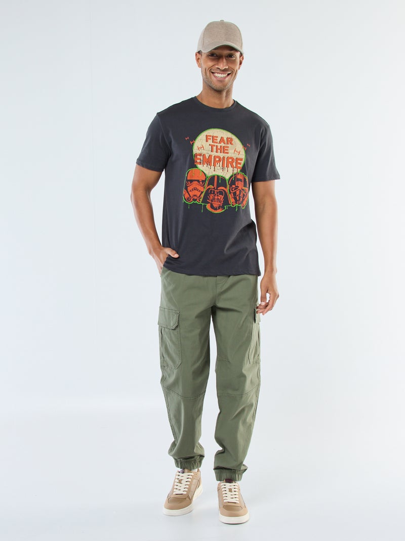 Camiseta de manga corta estampada 'Star Wars' Gris - Kiabi