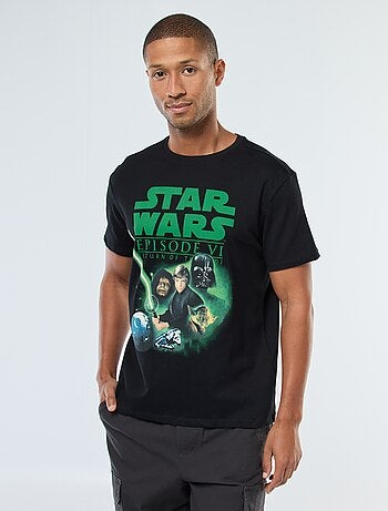 Camiseta de manga corta estampada 'Star Wars'