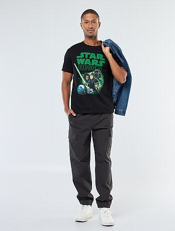 Camiseta de manga corta estampada 'Star Wars'