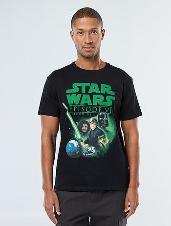 Camiseta de manga corta estampada 'Star Wars'