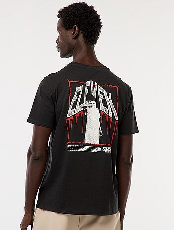 Camiseta de manga corta estampada 'Stranger Things'