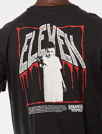 Camiseta de manga corta estampada 'Stranger Things'