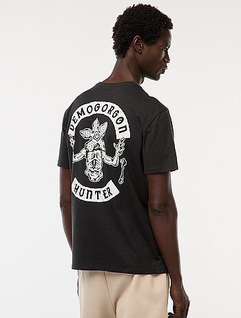 Camiseta de manga corta estampada 'Stranger Things'
