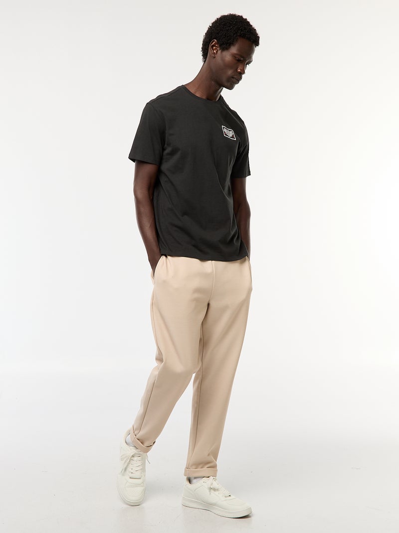 Camiseta de manga corta estampada 'Stranger Things' Negro - Kiabi