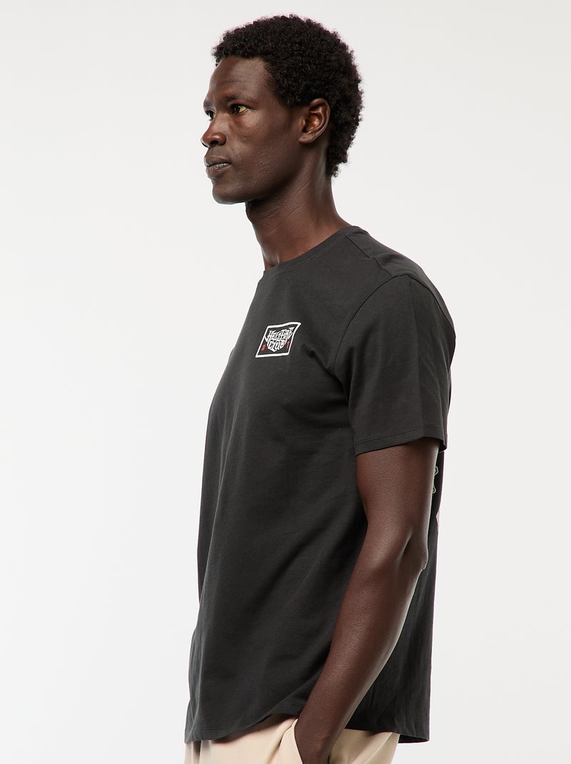 Camiseta de manga corta estampada 'Stranger Things' Negro - Kiabi