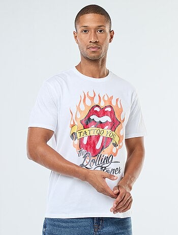 Camiseta de manga corta estampada 'The Rolling Stones'