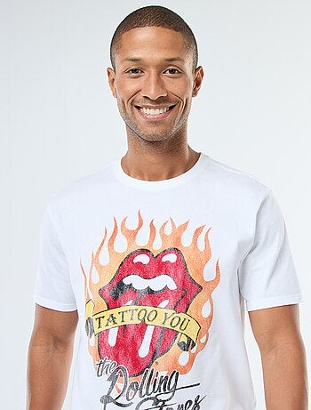 Camiseta de manga corta estampada 'The Rolling Stones'