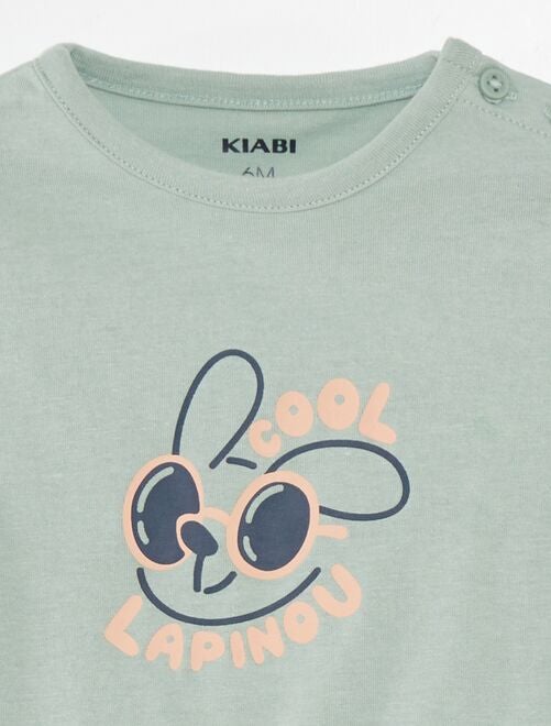 Camiseta de manga corta estampada - Kiabi