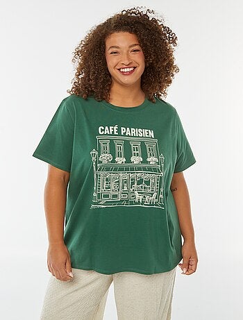 Camiseta de manga corta estampada