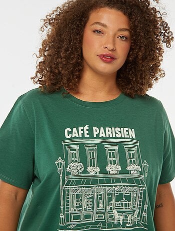 Camiseta de manga corta estampada