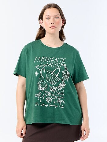 Camiseta de manga corta estampada