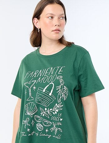 Camiseta de manga corta estampada