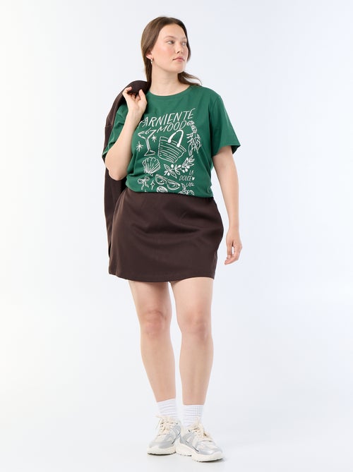 Camiseta de manga corta estampada - Kiabi Camiseta de manga corta estampada - Kiabi
