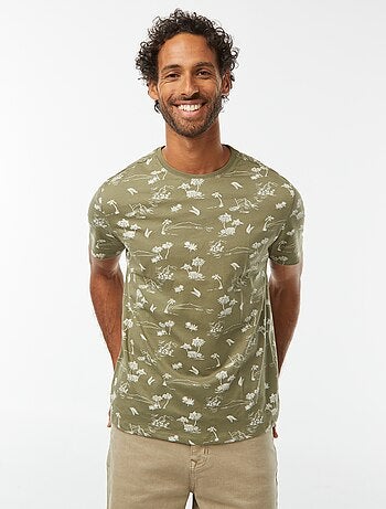 Camiseta de manga corta estampada