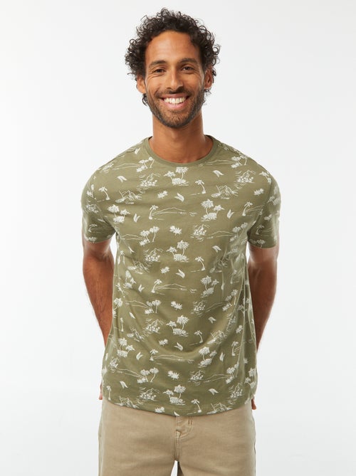 Camiseta de manga corta estampada - Kiabi