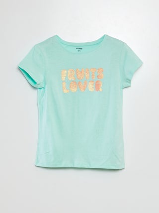 Camiseta de manga corta estampada