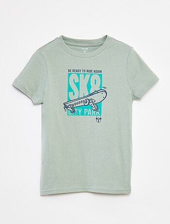 Camiseta de manga corta estampada