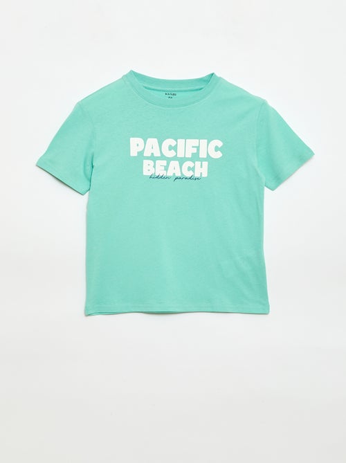 Camiseta de manga corta estampada - Kiabi