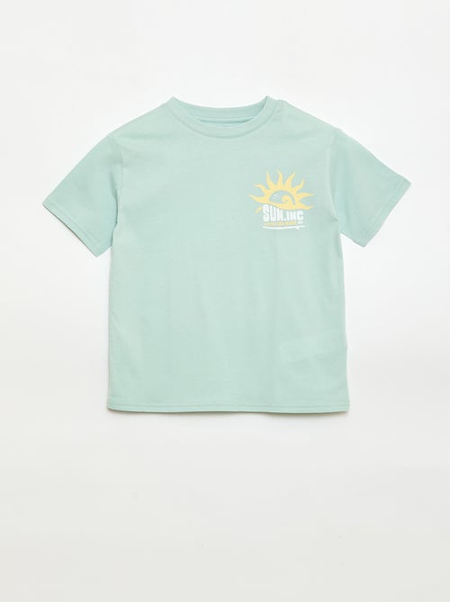 Camiseta de manga corta estampada - Kiabi