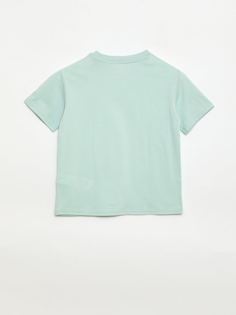 Camiseta de manga corta estampada Verde - Kiabi