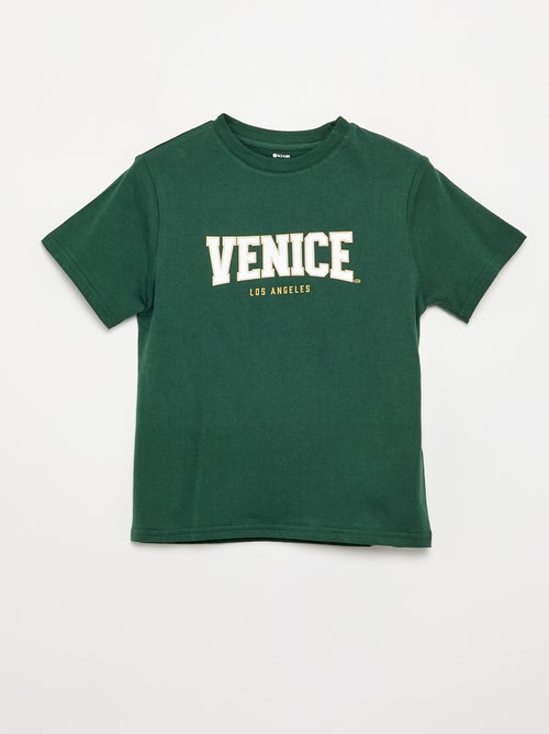 Camiseta de manga corta estampada - Kiabi