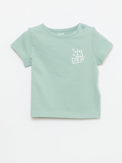 Camiseta de manga corta estampada - Kiabi