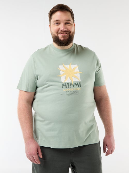 Camiseta de manga corta estampada - Kiabi