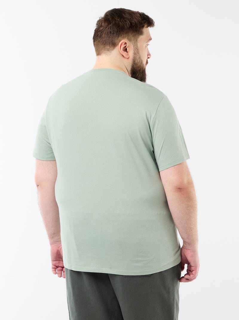 Camiseta de manga corta estampada Verde - Kiabi