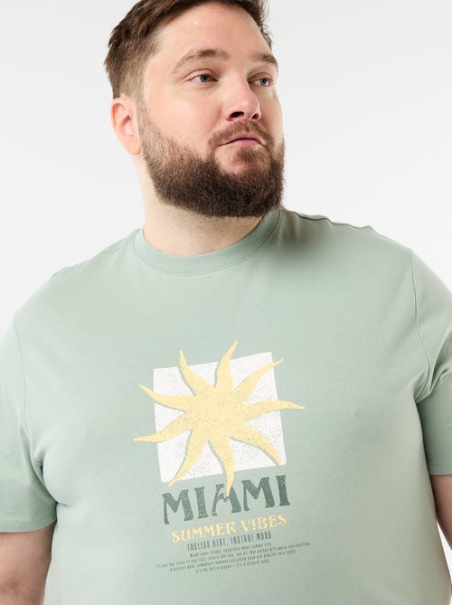 Camiseta de manga corta estampada - Kiabi