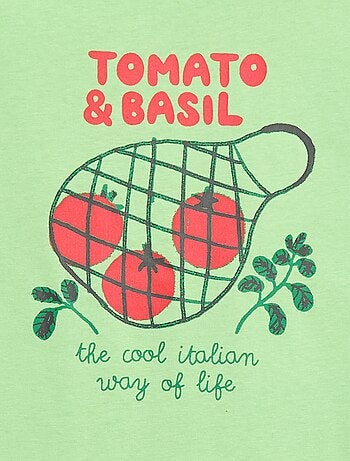 Camiseta de manga corta estampada