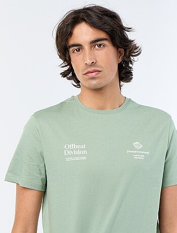 Camiseta de manga corta estampada