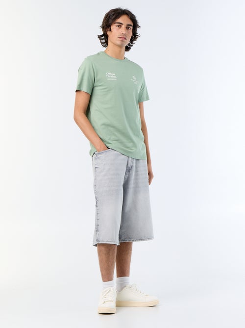 Camiseta de manga corta estampada - Kiabi