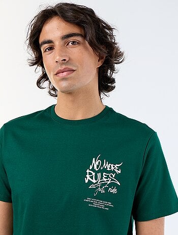Camiseta de manga corta estampada
