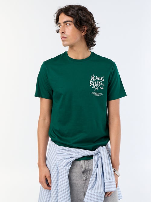 Camiseta de manga corta estampada - Kiabi Camiseta de manga corta estampada - Kiabi