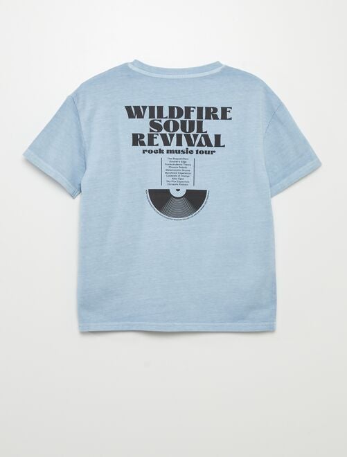 Camiseta de manga corta estilo 'festival rock' - Kiabi