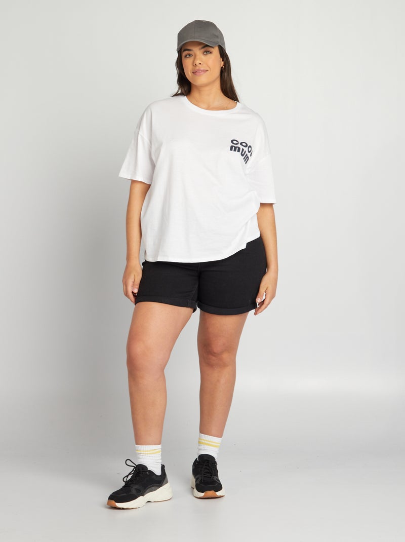 Camiseta de manga corta 'familia' BLANCO - Kiabi