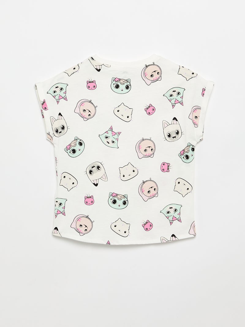Camiseta de manga corta 'Gabby y la casa mágica' Blanco - Kiabi