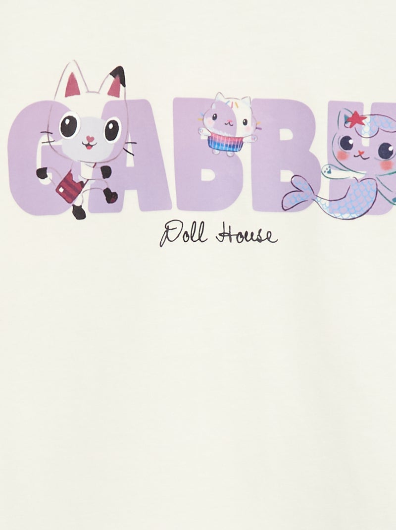 Camiseta de manga corta 'Gabby y la casa mágica' 'Universal' Blanco - Kiabi