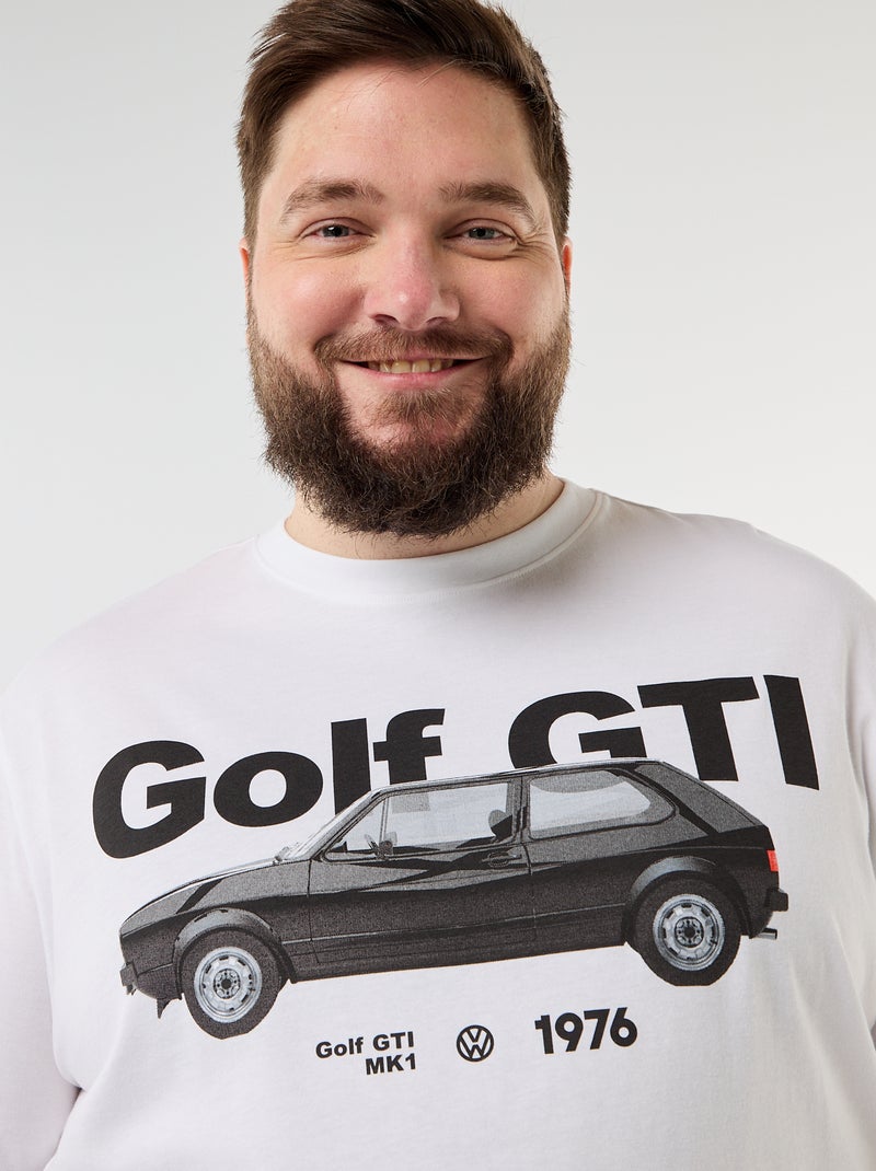 Camiseta de manga corta 'golf GTI' 'Volkswagen' Blanco - Kiabi