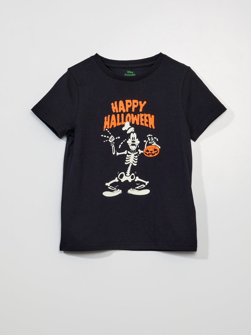 Camiseta de manga corta 'Goofy' de 'Disney' - Halloween NEGRO - Kiabi