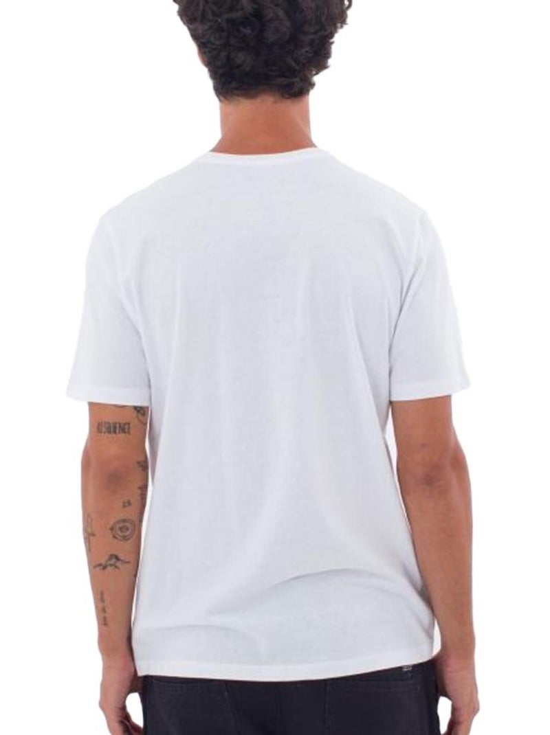 Camiseta de Manga Corta Hurley para Hombre Blanco - Kiabi