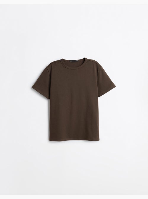 Camiseta de manga corta interlock, mo fashion - Kiabi Camiseta de manga corta interlock, mo fashion - Kiabi