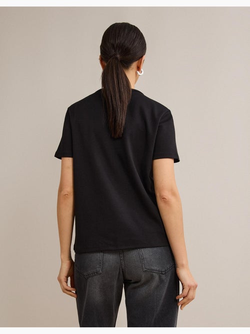 Camiseta de manga corta interlock, mo fashion - Kiabi Camiseta de manga corta interlock, mo fashion - Kiabi