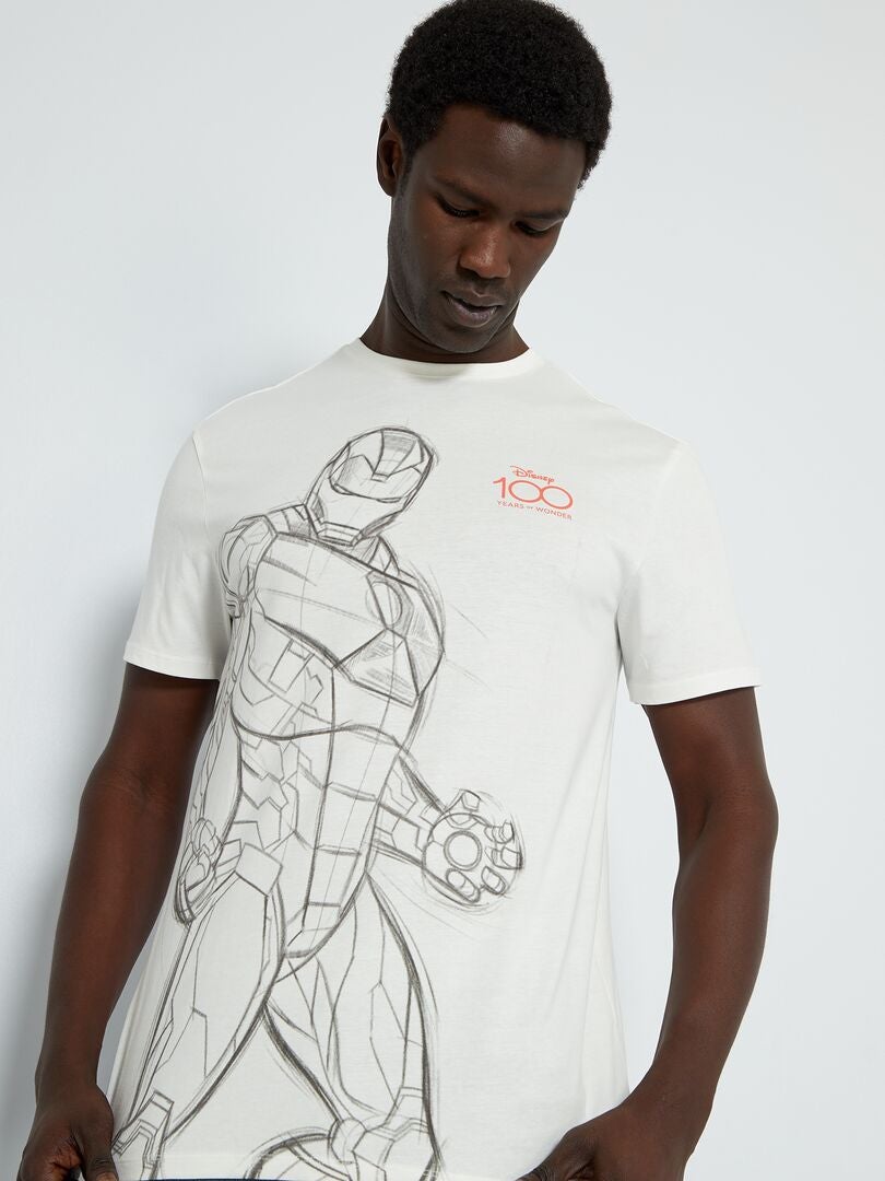 Camiseta de manga corta 'Iron Man' BEIGE - Kiabi