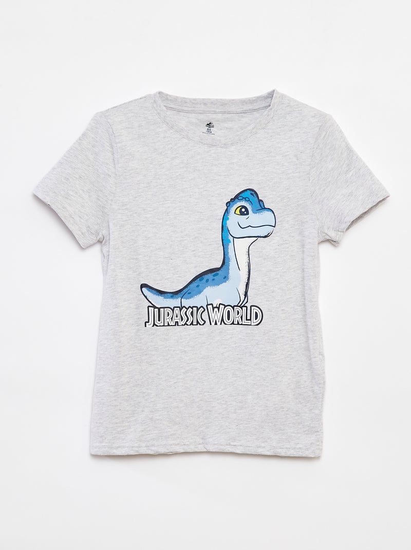 Camiseta de manga corta 'Jurassic World' GRIS - Kiabi