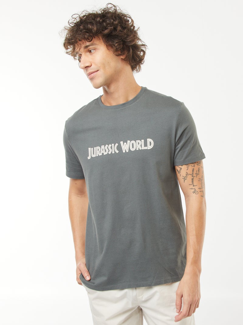 Camiseta de manga corta 'Jurassic World' Verde - Kiabi