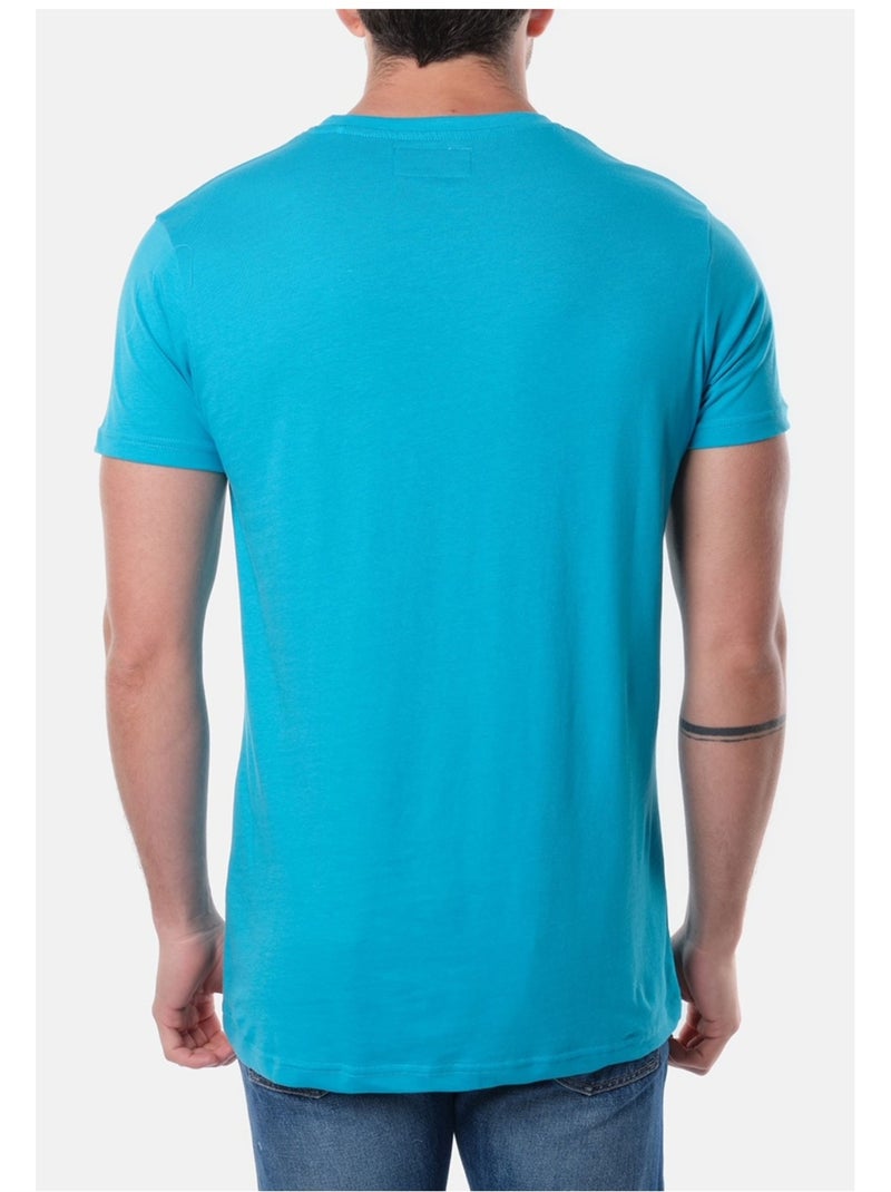 Camiseta de manga corta Kebello Azul - Kiabi