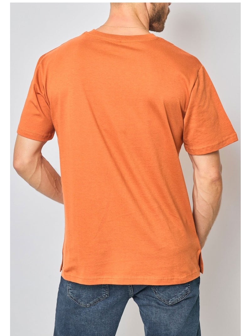 Camiseta de manga corta Kebello Naranja - Kiabi