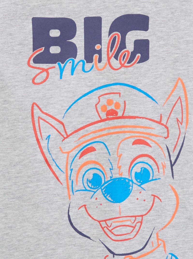 Camiseta de manga corta 'La Patrulla Canina' GRIS - Kiabi